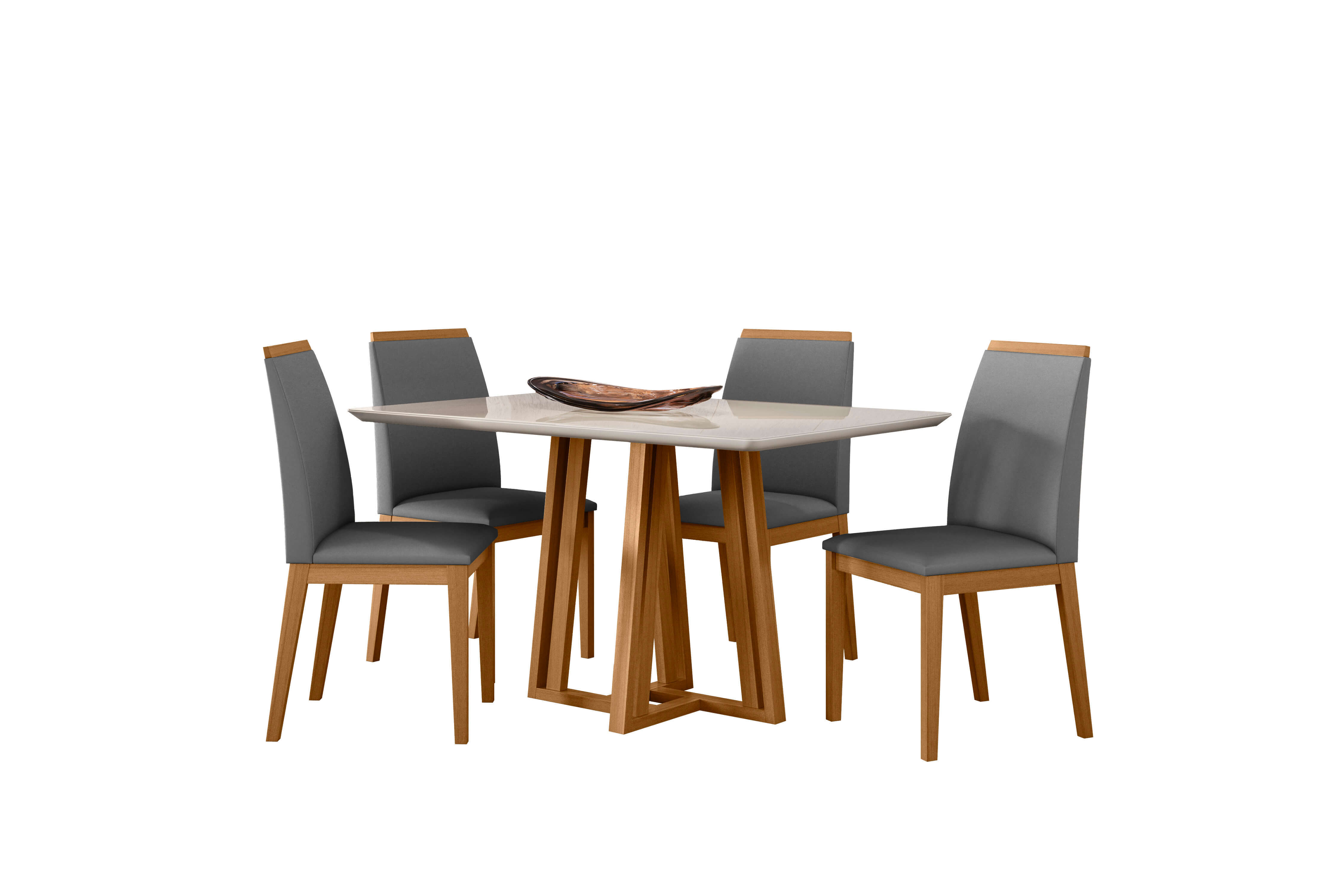 mesa sarah 135 com 4 cadeiras fernanda ype offwhite ja02